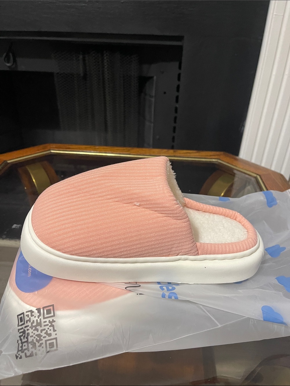 Plush Cozy Slide Sandal - Pink